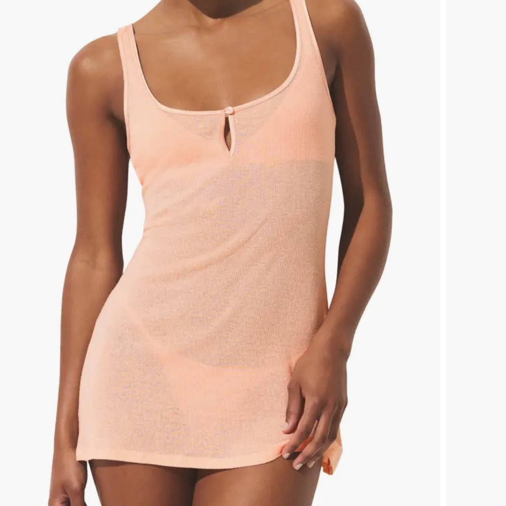 Skims Sheer Cotton Mini Slip XS